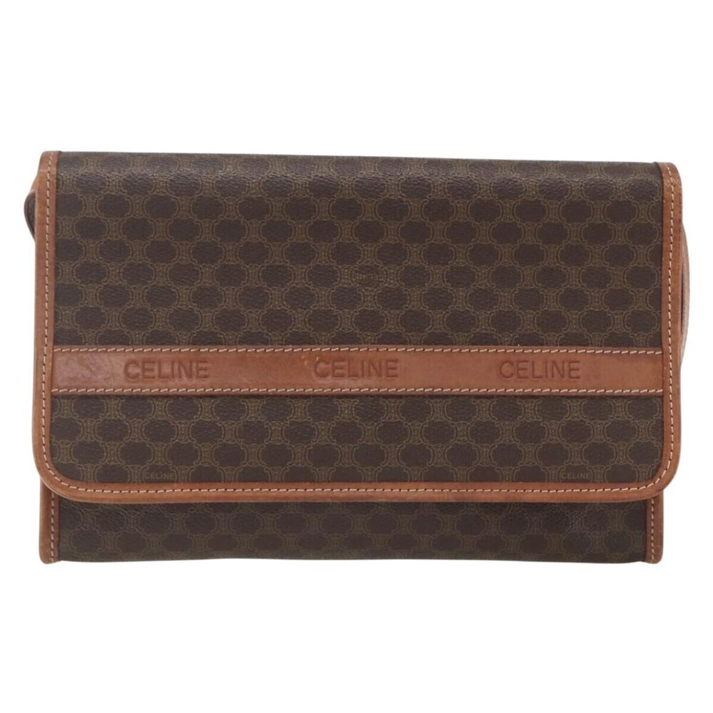 Celine Vintage Macadam Canvas and Leather